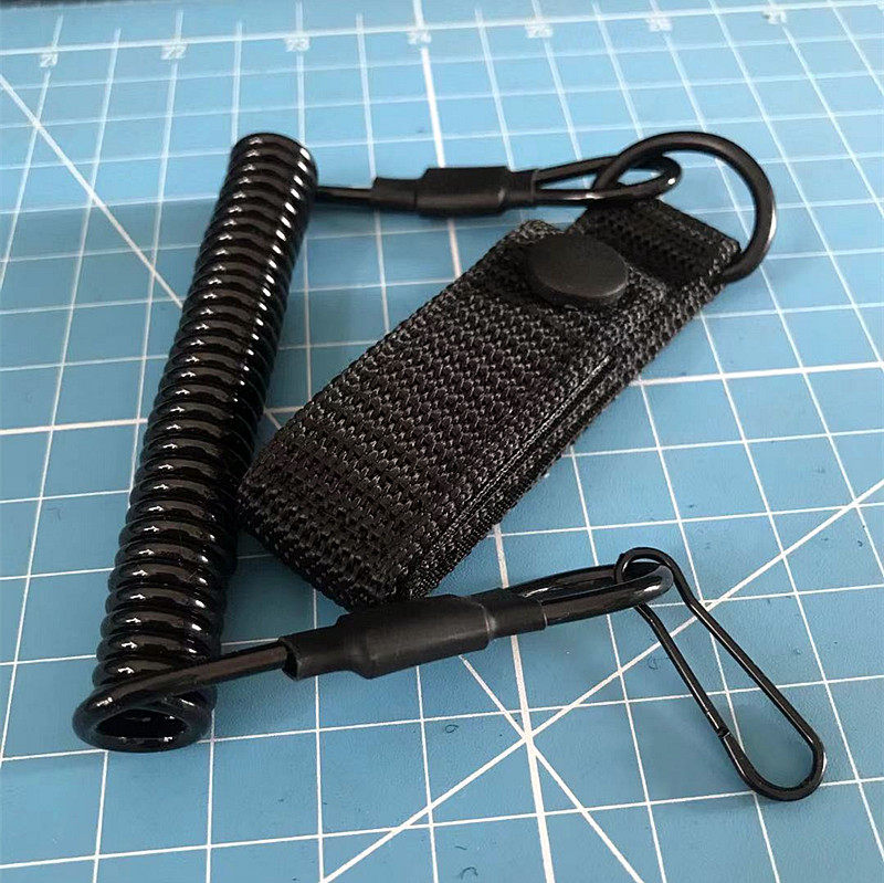 Safety Rope Gun Platform 92G Steel Wire SPRING GUN ROPE MOLLE ANTI-LOSS GUN PLATFORM TELESCOPIC ROPE SLING ELASTIC UNIVERSAL