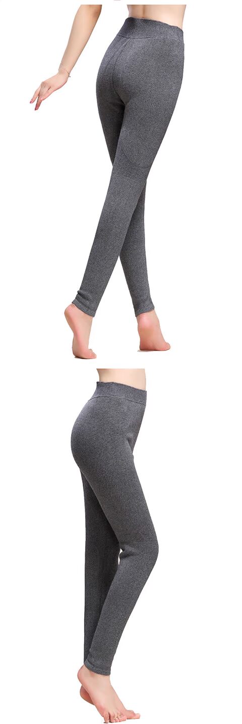 Erdos City Quần cashmere Đàn ông và Phụ nữ Đôi thắt lưng dày Kneepad Quần ấm Quần eo cao Quần cotton mùa đông quần áo giữ nhiệt nữ
