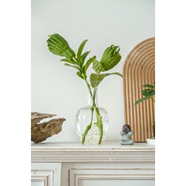 Flower Zhao summer season flower material water raising green bergamot Oriental Chinese Zen flower arrangement tea house decoration decoration