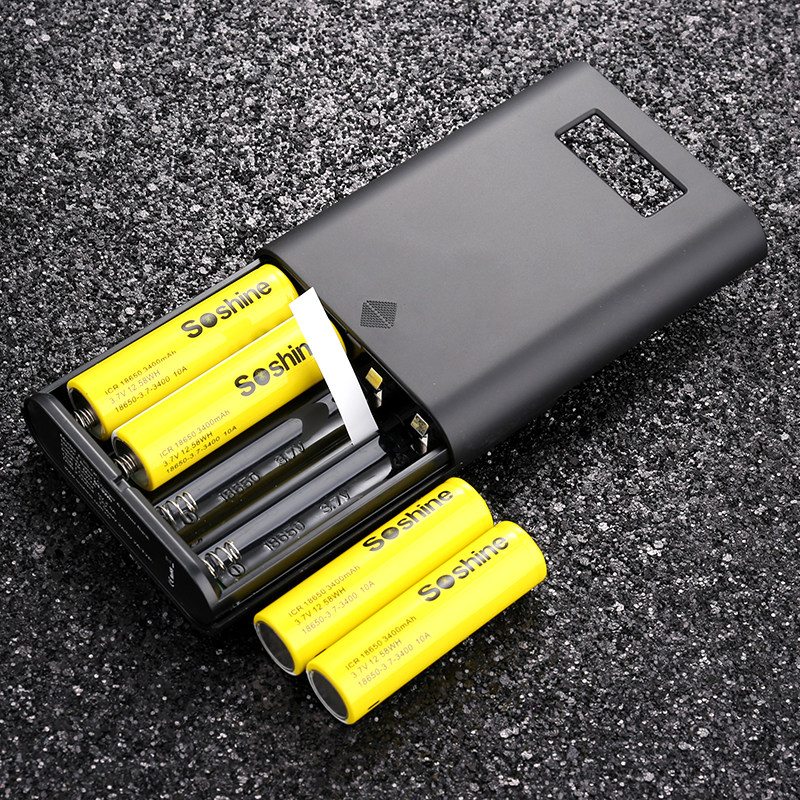 4 knoys 18650 action power supply box exchangeable battery pick up solar diy mobile filling accessories detachable and free of welding