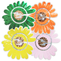 Large sequin beads embroidered sun flower cloth patch patch Patch clothing accessories clothes T-shirt decoration decals