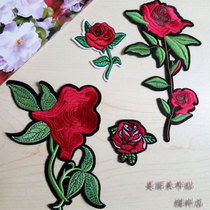 Rose Flower Cloth Patch Clothes Decorative Patch Apparel Embroidery Patch Embroidery Patch Applique