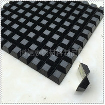 Glass cupboards square trapezoidal footbed manufacturer direct selling case non-slip rubber shockproof self-adhesive foot pad square tube stopper plug