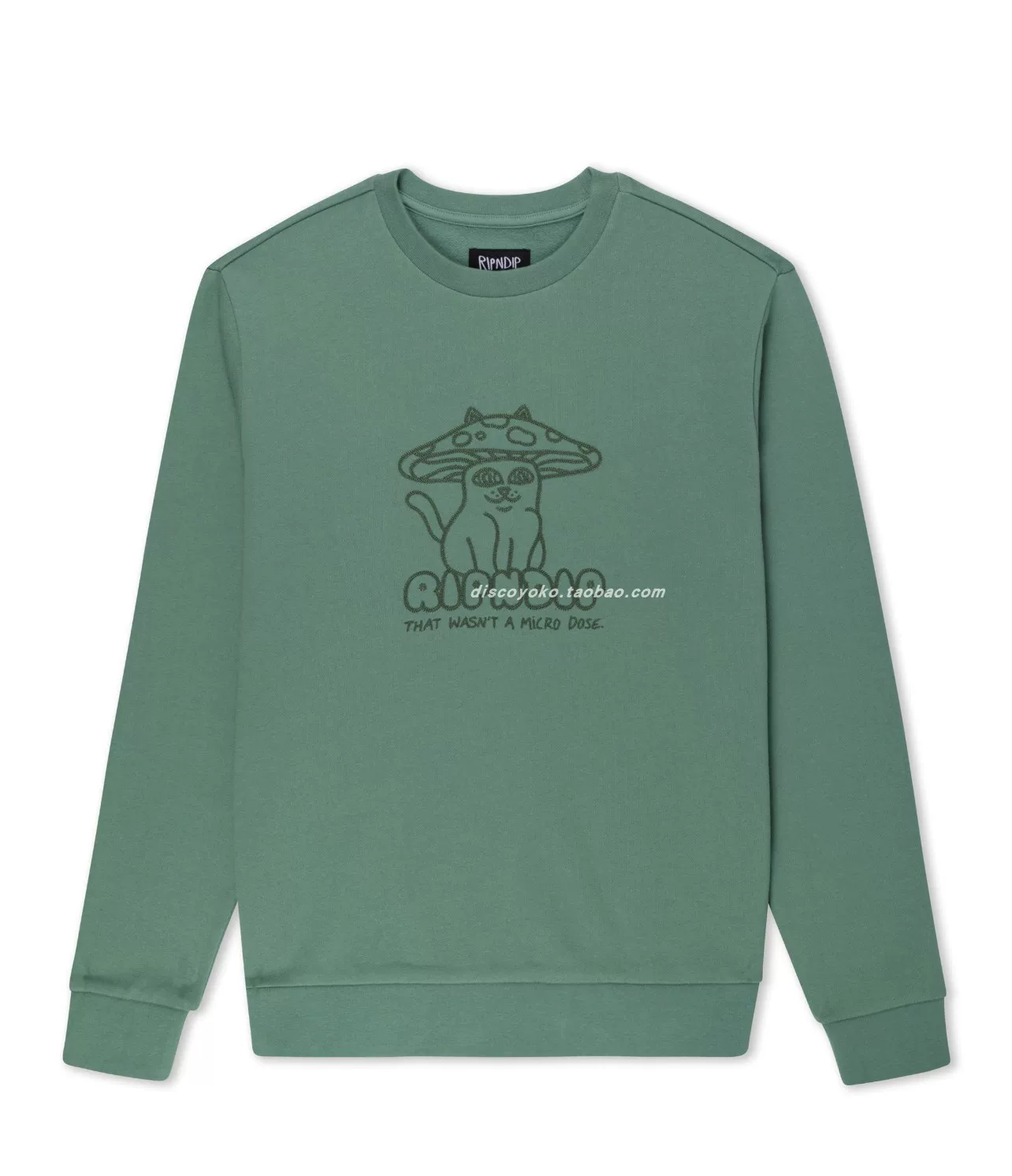 [Американский RIPNDIP средний палец кошка шорум комната кот свитшот гриб кот свитшот]