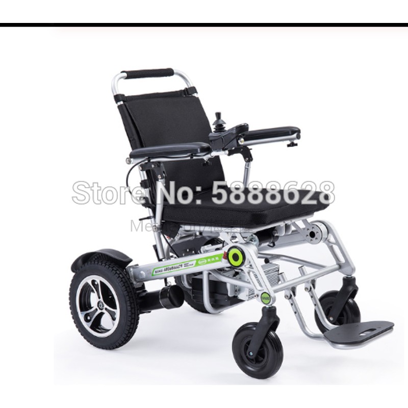 Silver&with&pillowElectric   Foldable   Wheelchair   Heavy   Duty   Lightweight   Mobility