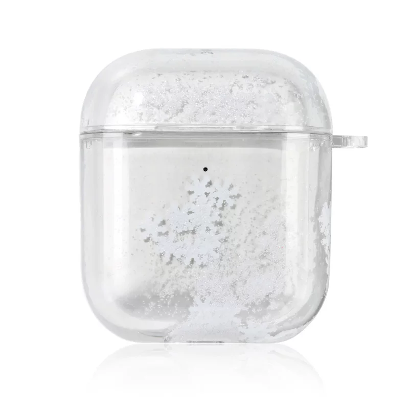 Прозрачный чехол-жидкость для наушников Apple AirPods 2/1 Air Pod