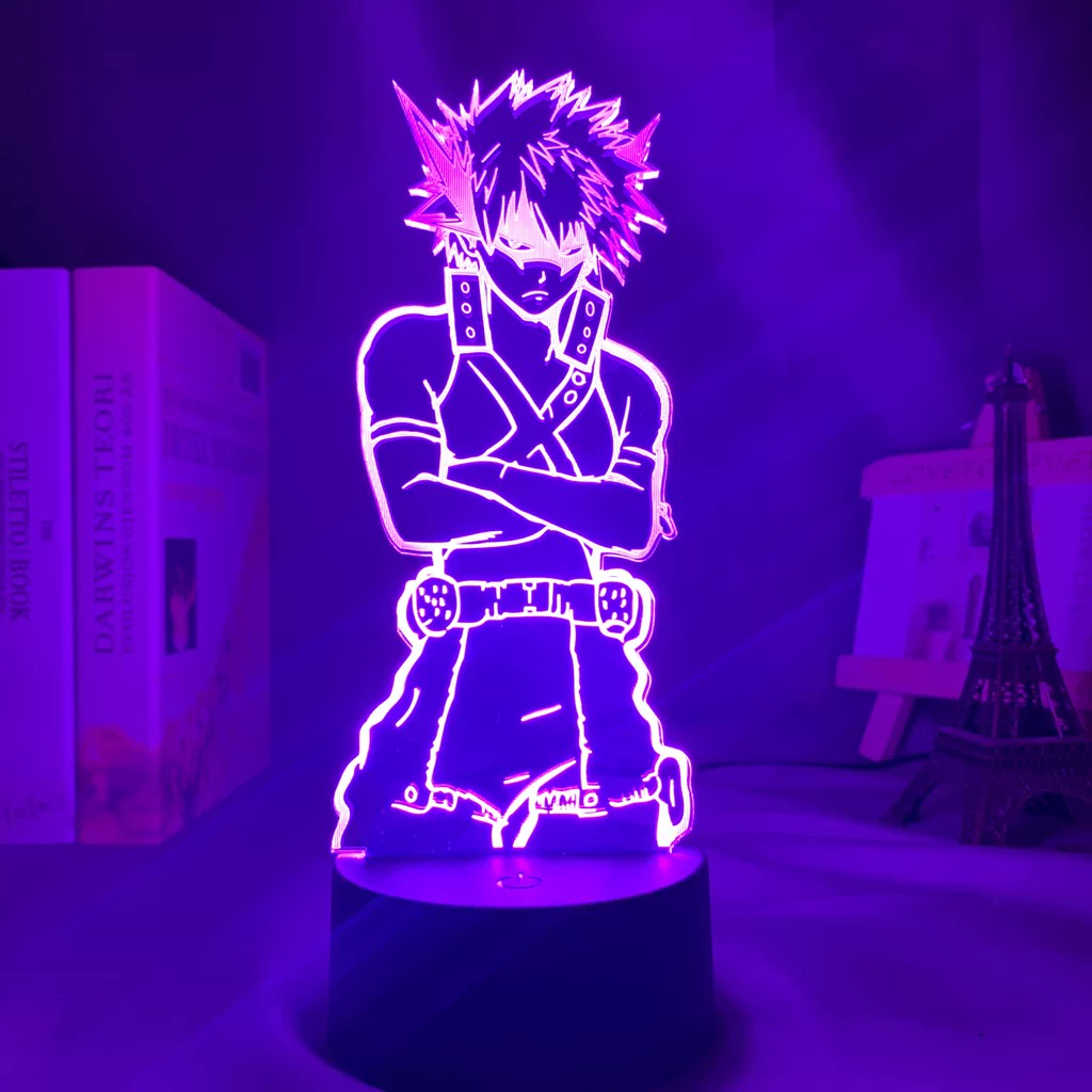 Светодиодная ночная лампа персонаж My Hero Academia Катсуки Бакуго Фигура K