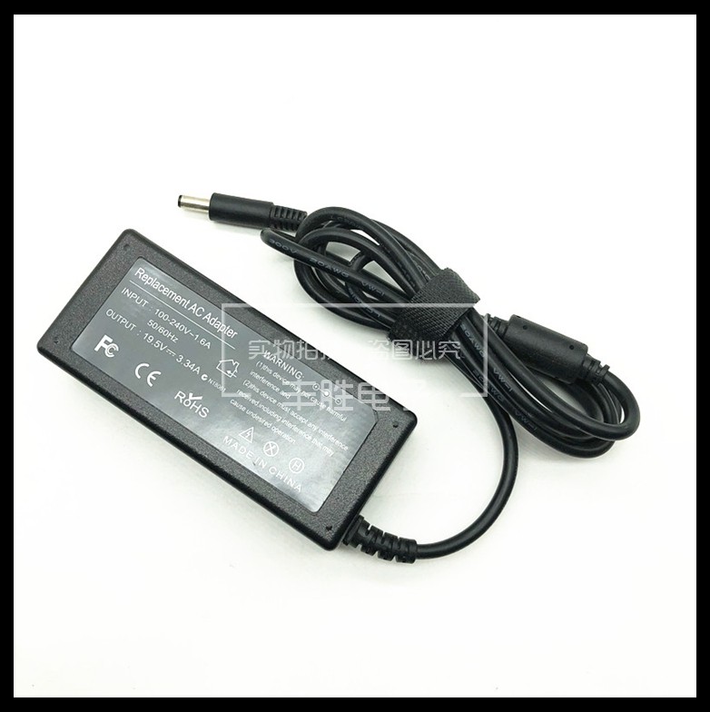 Suitable for Dell 19 5V 3 34 middle with needle 4 5*3 0 Laptop Power Adapter 65W