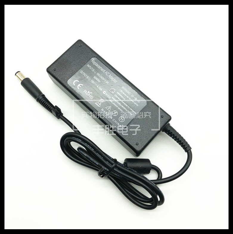 Suitable for HP 19v4 74a large-port with pin power supply connector 19V4 74A laptop power charger