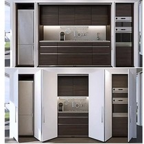 Swiss HAWA cloakroom hidden door wardrobe folding sliding door double door plug-in swing door aluminum alloy track