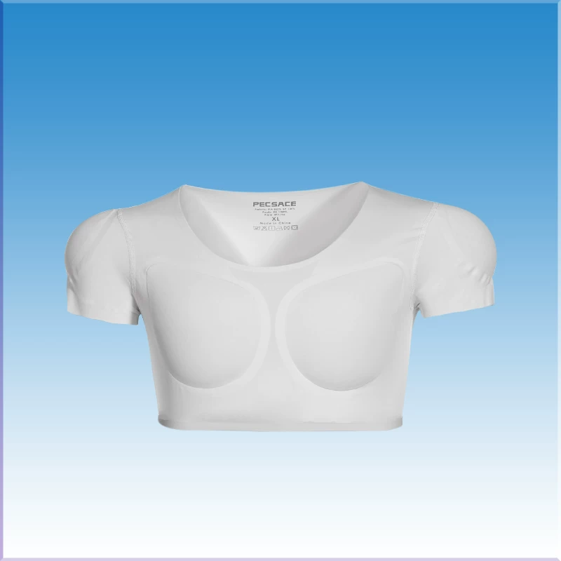 Искусственный мужской торс, невидимая футболка, slim fit, с коротким рукавом, косплей