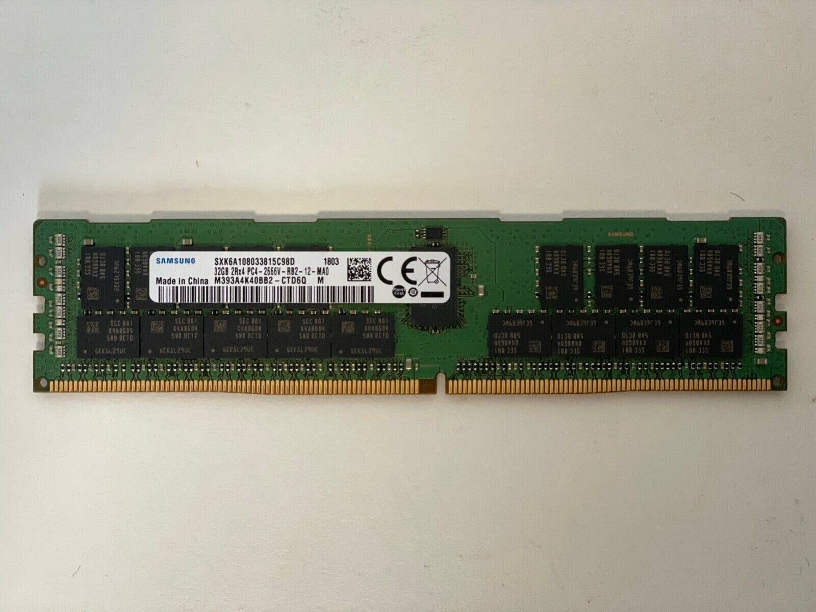 Samsung M393A4K40BB2-CTD6Q original plant 32G DDR4 2666V RECC server memory
