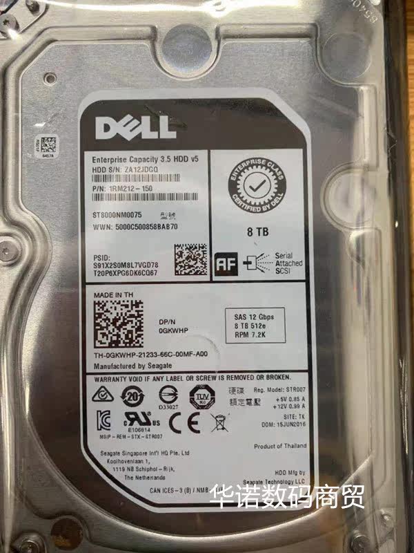 Original dress DELL R720 R730 R730 R740 T730 server hard disc 8T 7 2K 3 5 SAS 12Gb