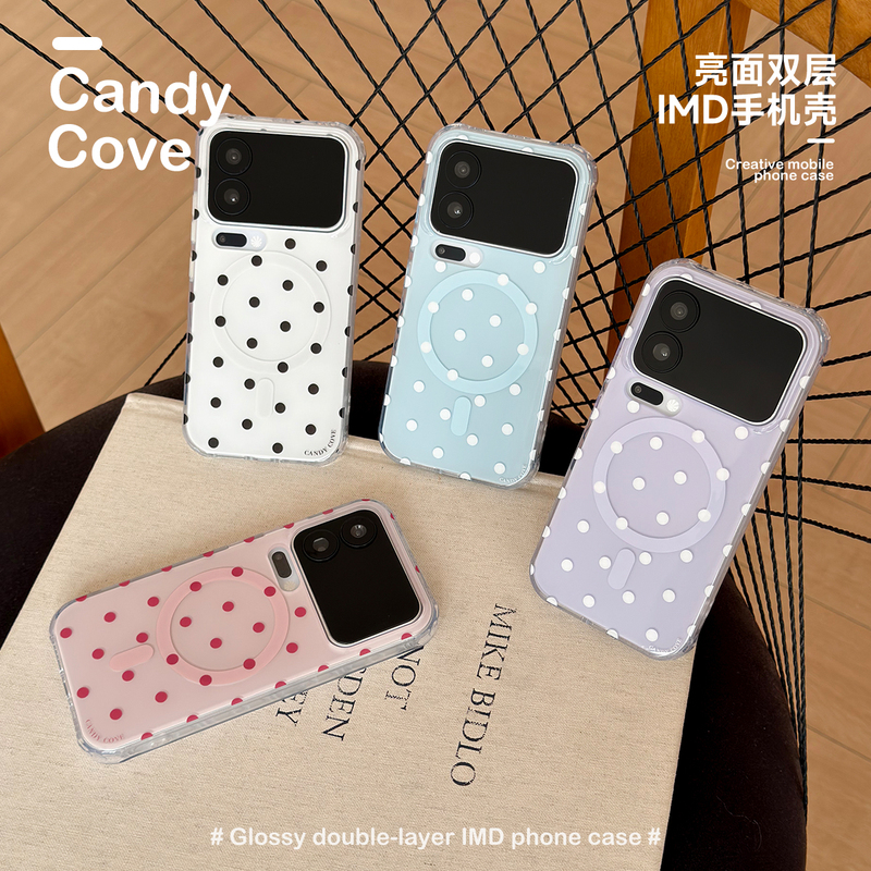 「Round Dot Imagination」Candy Bay Original Double-Layer Imd Magnetic Polka Dot Xiaomi 14/15/17Promax/Oppofindx8/X9Pro/Vivox200/X300Pro Glossy Phone Case 「Round Dot Imagination」Candy Bay Original Double-Layer Imd Magnetic Polka Dot Xiaomi 14/15/17Promax/Oppofindx8/X9Pro/Vivox200/X300Pro Glossy Phone Case