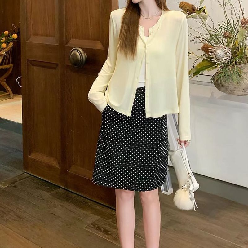 【Cloud Sheer Cardigan】New for Spring and Summer! Candy-Colored Thin Tencel Cardigan in 8 Colors, Slimming and Sun-Protective Outerwear 【Cloud Sheer Cardigan】New for Spring and Summer! Candy-Colored Thin Tencel Cardigan in 8 Colors, Slimming and Sun-Protective Outerwear