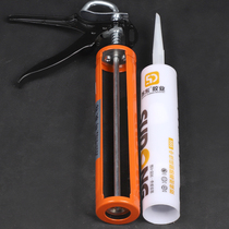 Bathroom shower room water retaining strip installation transparent glue neutral glass glue gun combination package