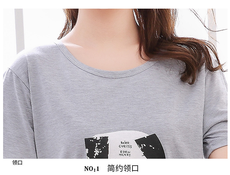 Bộ đồ ngủ nữ cực rộng bằng vải cotton mùa hè phiên bản Hàn Quốc của váy ngủ ngọt ngào và đáng yêu mm chất béo cộng với phân bón XL 200 kg váy ngủ