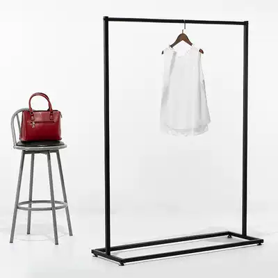 Iron clothing rack men's and women's clothing store display rack hanging clothes Nordic children's clothing floor-mounted side clothes shelf