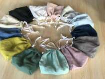 Storage bag linen handbag double linen storage bag linen tissue bag jewelry bag