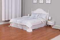 Light coffee color hemp cotton four-piece set 55% hemp 45% cotton luxury wash silky delicate specials