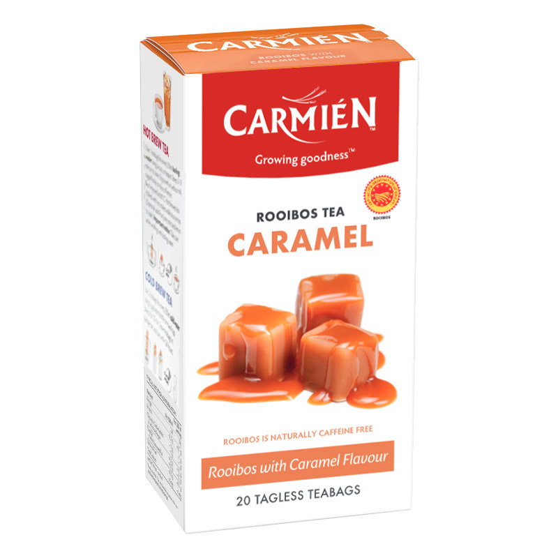 Santa DiaCARMIEN Caramel Taste Thread Leaf Goldacock Flowers Tea South Africa Doctoral Tea Louis Poos 50 gr 20 Pack Boxes