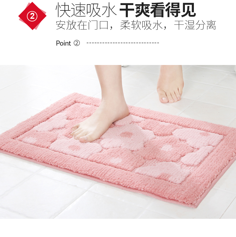 Dada mat trong nhà mềm nước hấp thụ chống trượt mat cửa mat mat cửa mat cửa phòng tắm cửa chống trượt thảm - Thảm sàn thảm xốp lót sàn 100x100 giá bảo nhiều