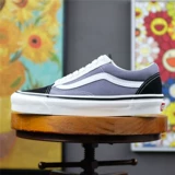 Lao Wan Vans Van Skool Мужчины и женские серые черные черные плазменные кроссовки VN0A38G2XFI