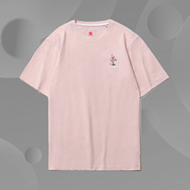 Li Ning Cherry Blossom Series T-Shirt 2021 Summer New Men's Half Sleeve Tide Sports Leisure Short Sleeve AHSR628