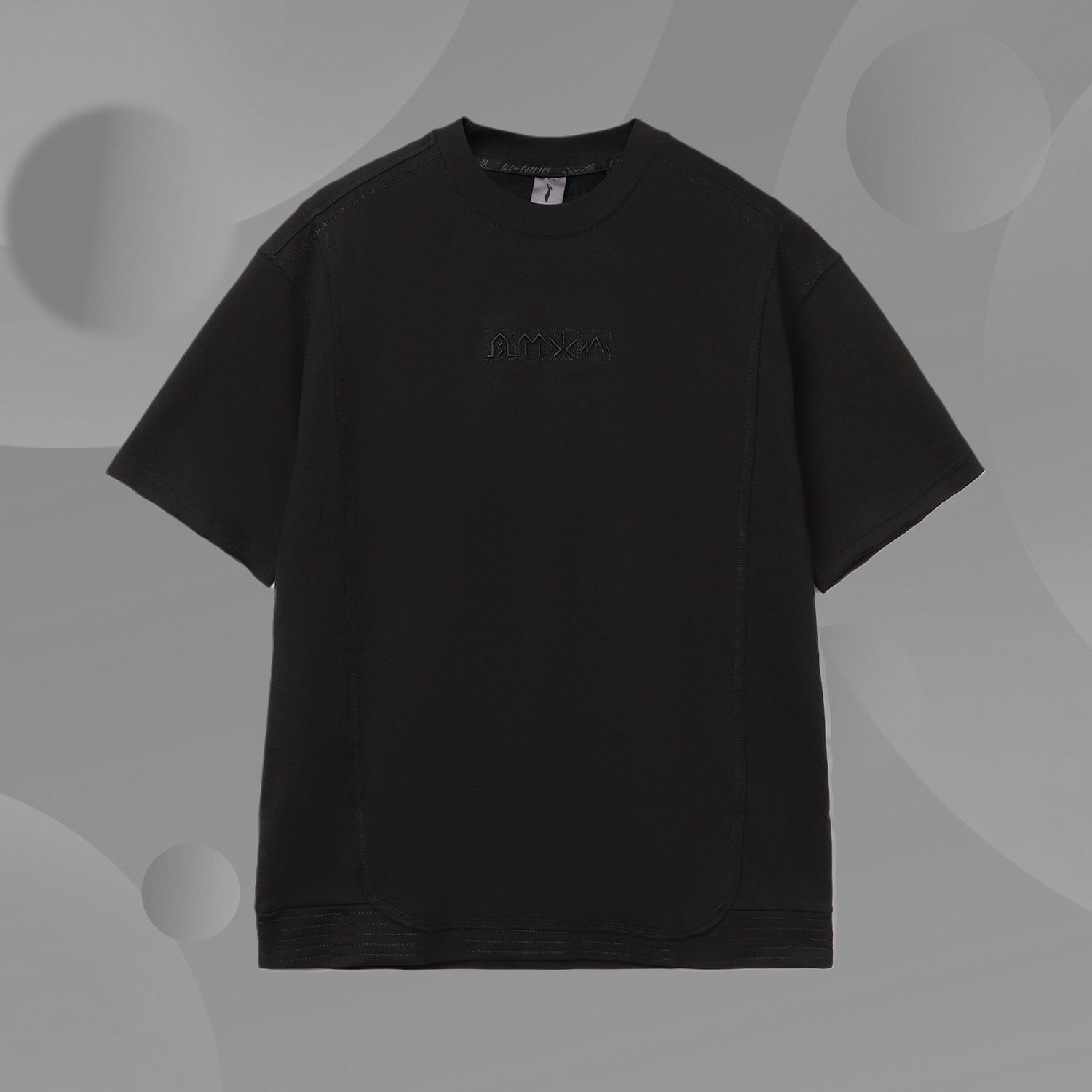 China Li Ning Jackie Long joint series Men's fashion sports Leisure loose short sleeve T-shirt AHSR889