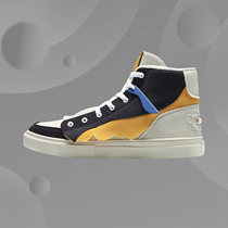 Li Ning fashion casual fashion breathable wear-resistant non-slip CF men's high top classic casual shoes AGCR079