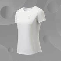 Li Ning 2021 Spring New Women's Yoga Fitness Ice Silk T-shirt Slim Crewneck Sports Jacket