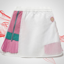 Li Ning childrens clothing 2021 summer girls sports skirt in childrens short skirt ultra-thin cool YSKR066