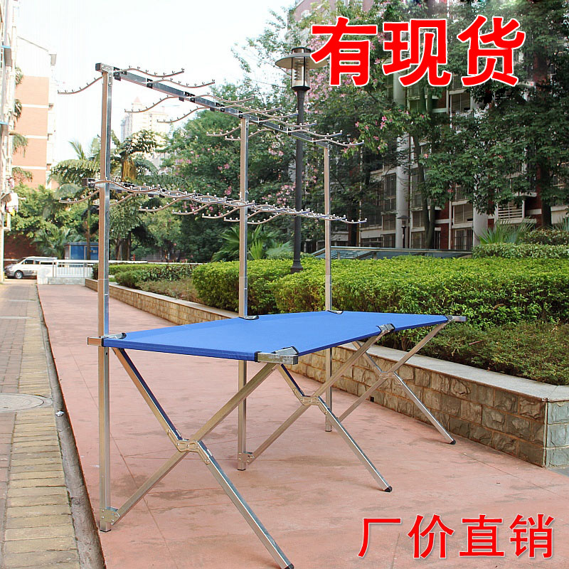 Floor stall shelf folding shelf stall folding table night market stall multi-functional stall shelf thickening