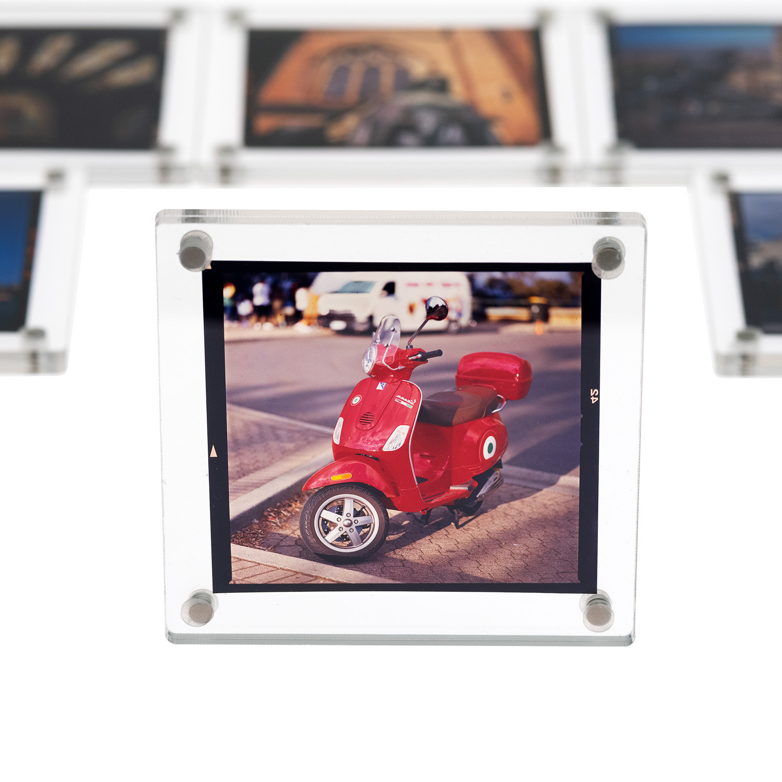 Film Uncle 120フレームリバーサルフィルム用アクリル製マグネット式フィルムホルダー