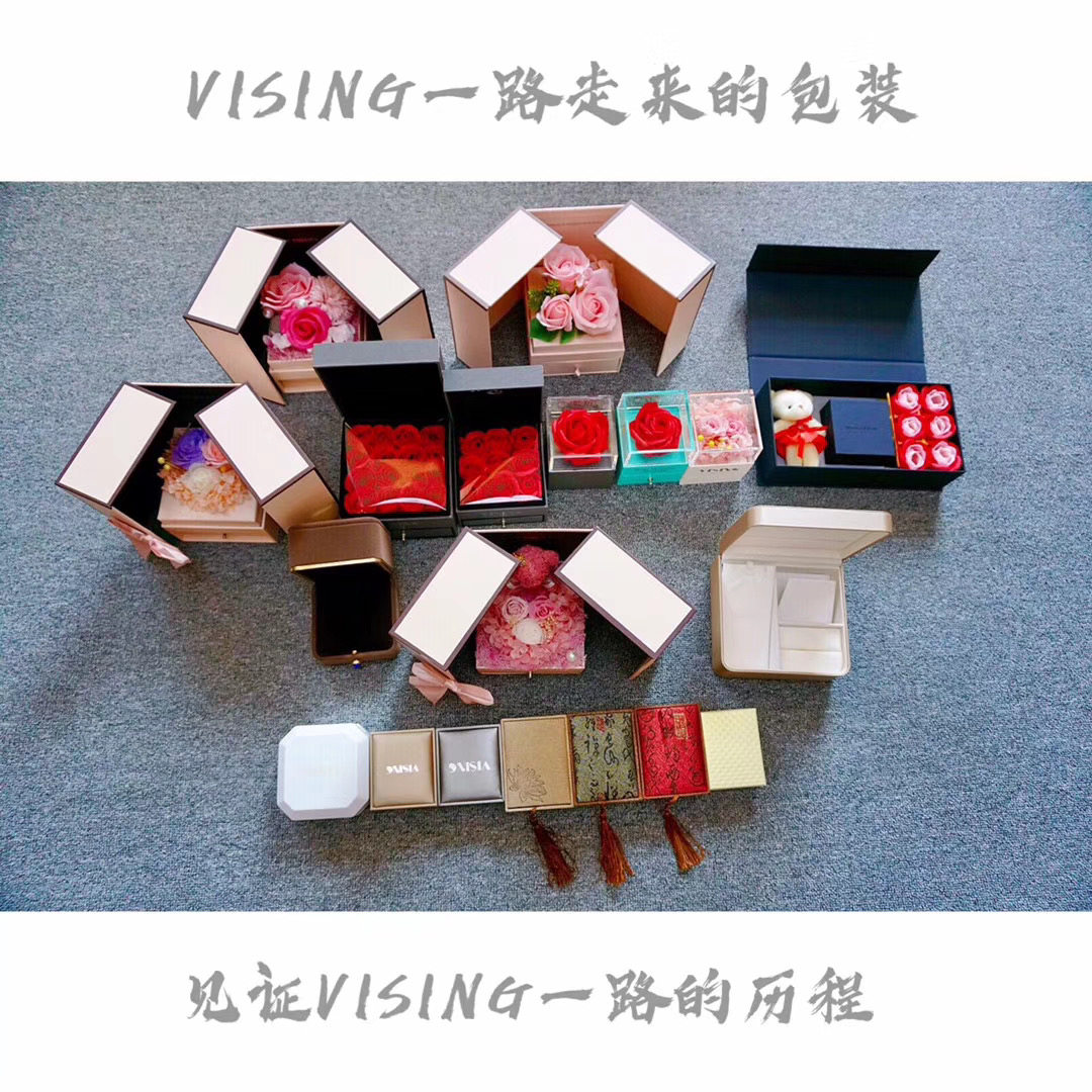 VISING Jewelry Advanced Private Bookings Jewelry Box Delivery Rose Flowers Evergreen Flowers Decoration Delicately Beautiful