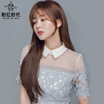 Pink Era 2017 new long hair wig film Straight hair film Invisible incognito u-shaped wig Korean high cover film