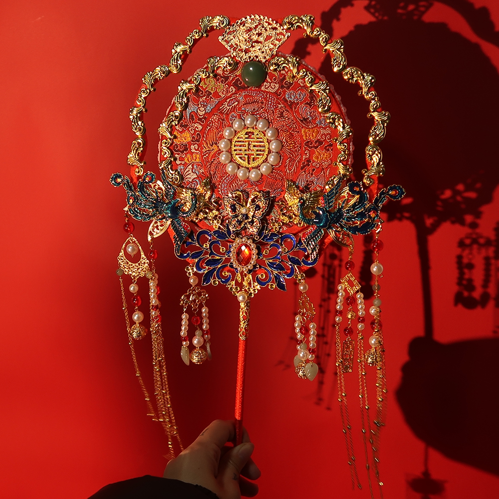 Wedding gift to new girlfriend bride handcraft fan diy bride engaged to brother sister-in-law