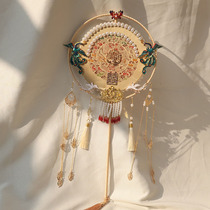 Ancient style wedding Group fan Bride wedding female gift fan married hand-held Flower Chinese style show hand-made fan