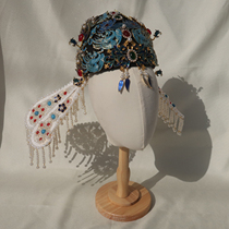 Han clothing headdress flowing Suzhi Tai blue-ming hair shaking shake building Show Ming Guangdong ancient fashion headdress cap