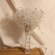 Wenyin original high-end wedding custom flower bouquet wedding full diamond Korean Crown Crystal hand