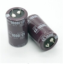 Horn type 63V10000UF electrolytic capacitor 10000UF 63V size 30*50 large number of spot