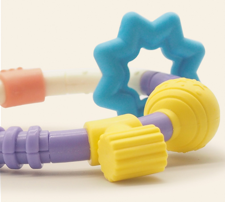 Nhật Bản nhập khẩu người Bibao bé an toàn teether vòng đeo tay rung lắc vòng răng hàm đồ chơi răng - Gutta-percha / Toothbrsuh / Kem đánh răng gặm nướu hươu