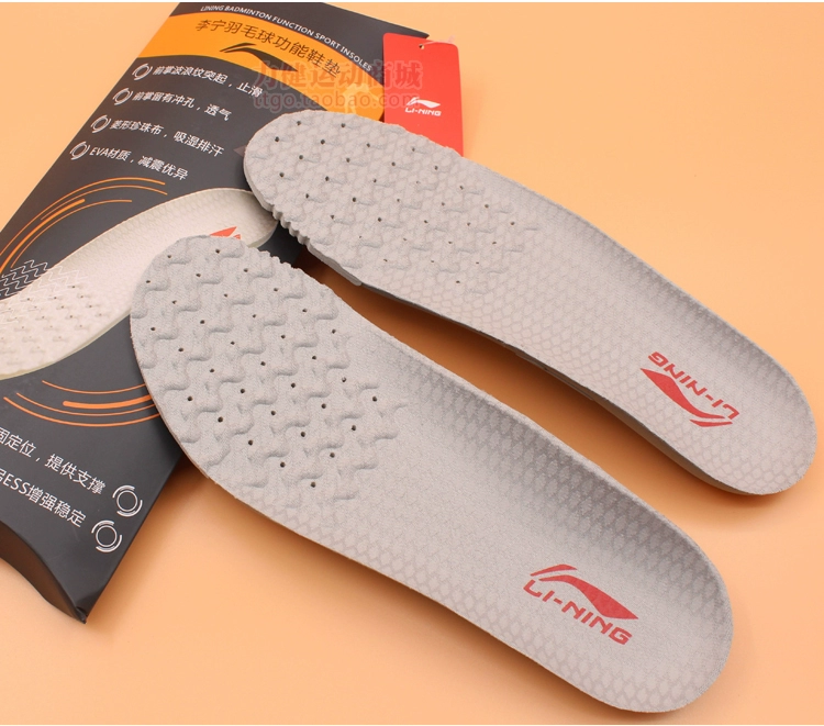 Chính hãng Li Ning thể thao lót cầu lông lót giày thể thao chạy mồ hôi thấm hấp thụ sốc thở dày nam giới và phụ nữ