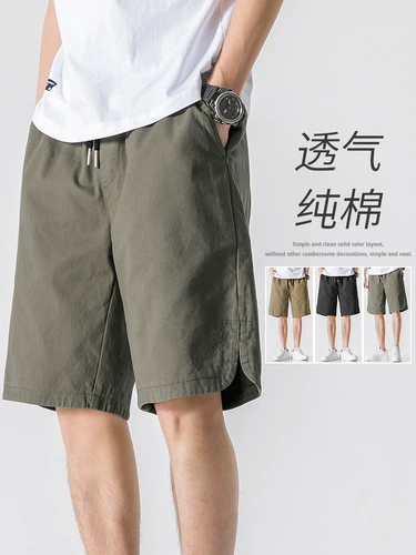 Хлопковые летние тонкие шорты, быстросохнущие спортивные пляжные штаны, оверсайз