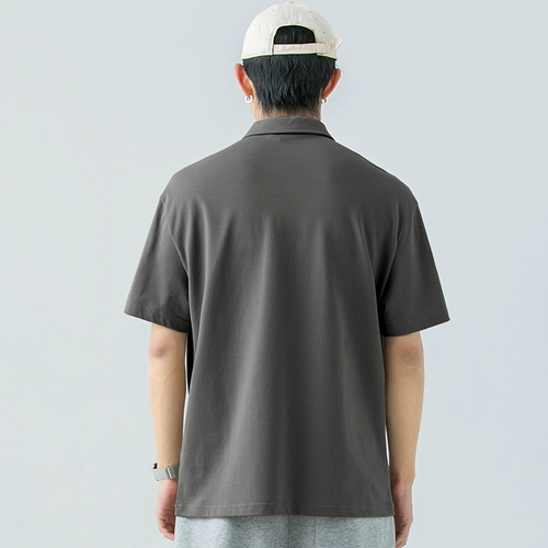 Футболка polo, летняя однотонная футболка с коротким рукавом, рубашка для отдыха