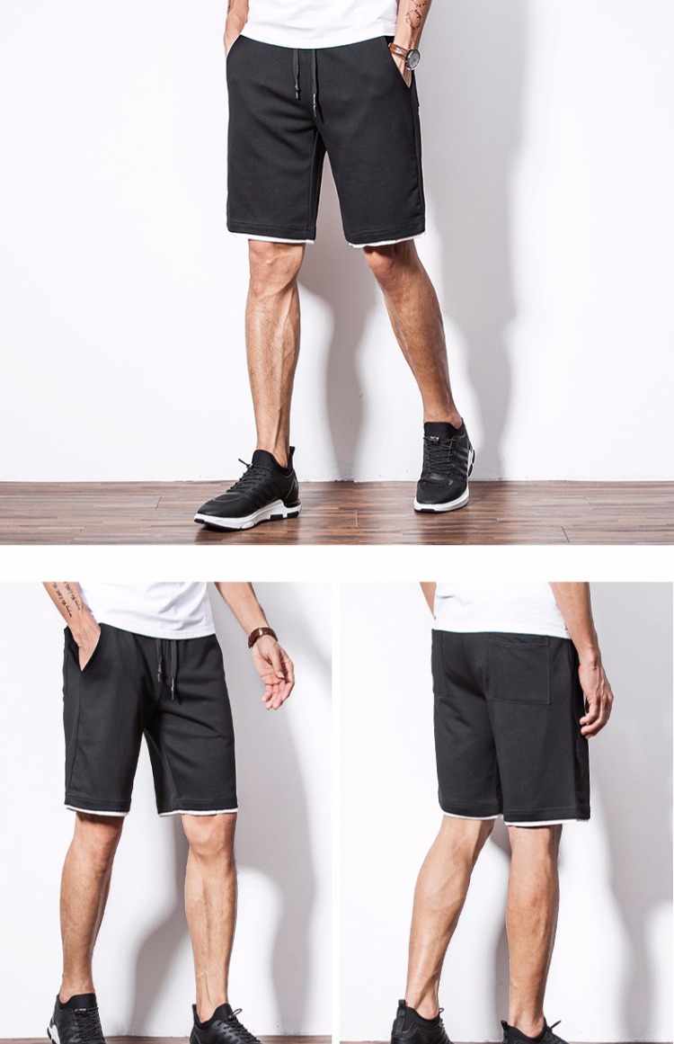 Quần short tốc độ của tôi mùa hè thể thao lỏng lẻo năm quần giản dị ba thanh Phiên bản Hàn Quốc của xu hướng quần chạy quần áo thể thao