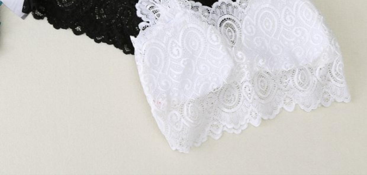 Mùa hè áo yếm ren nữ sinh ống hàng đầu chống ánh sáng trắng đáy ngực bọc ngực đẹp trở lại trường trung học nguyên đồ lót áo lót nữ mặc áo dài