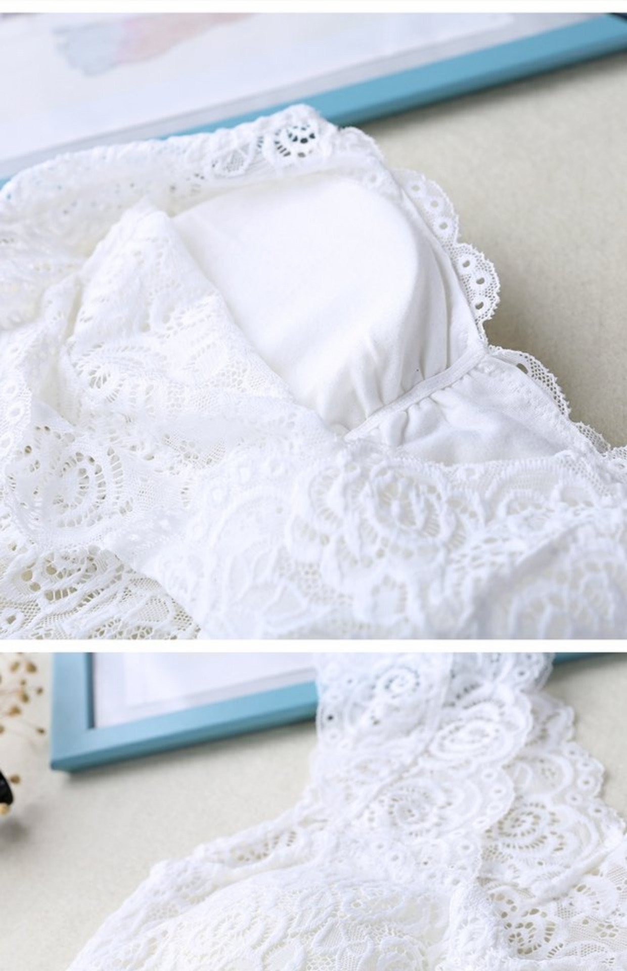 Mùa hè ren yếm ngắn ống hàng đầu mặc chống ánh sáng quấn ngực nữ phần mỏng gợi cảm làm đẹp trở lại đồ lót áo lót quây