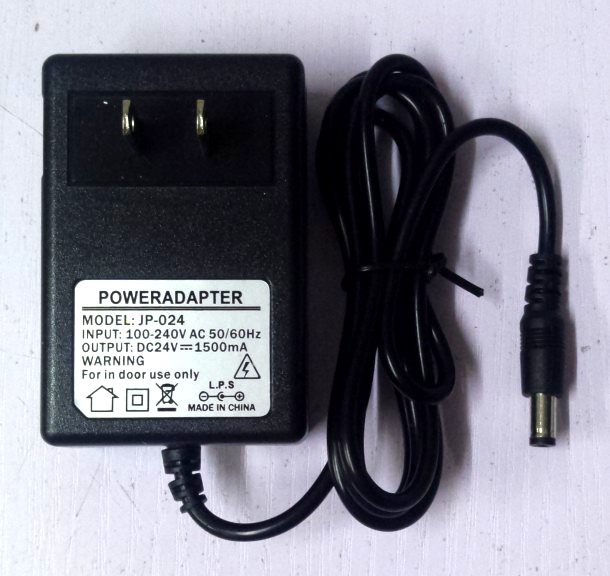 DC stabilized voltage supply adapter JP-024 Shendk DC24V 1A 1000MA SDK-0605