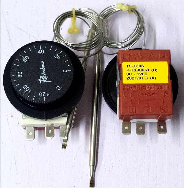 Korea Rainbow Thermostat Rainbow Ts-120S R B -C Temperature Control Switch 20A/250V